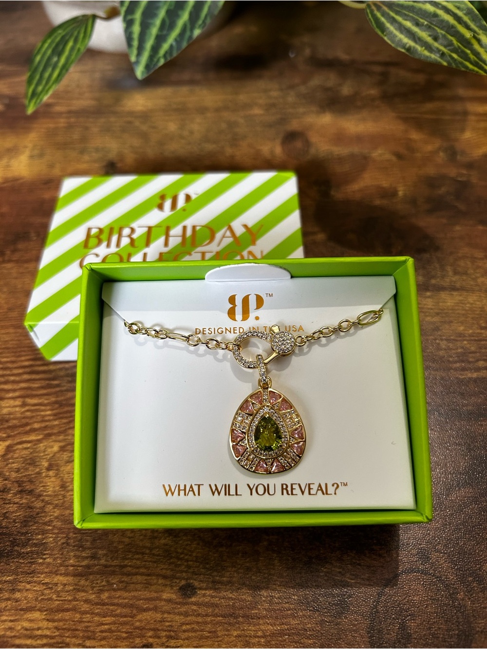 Bomb Party August “Polished & Posh” Gold Necklace